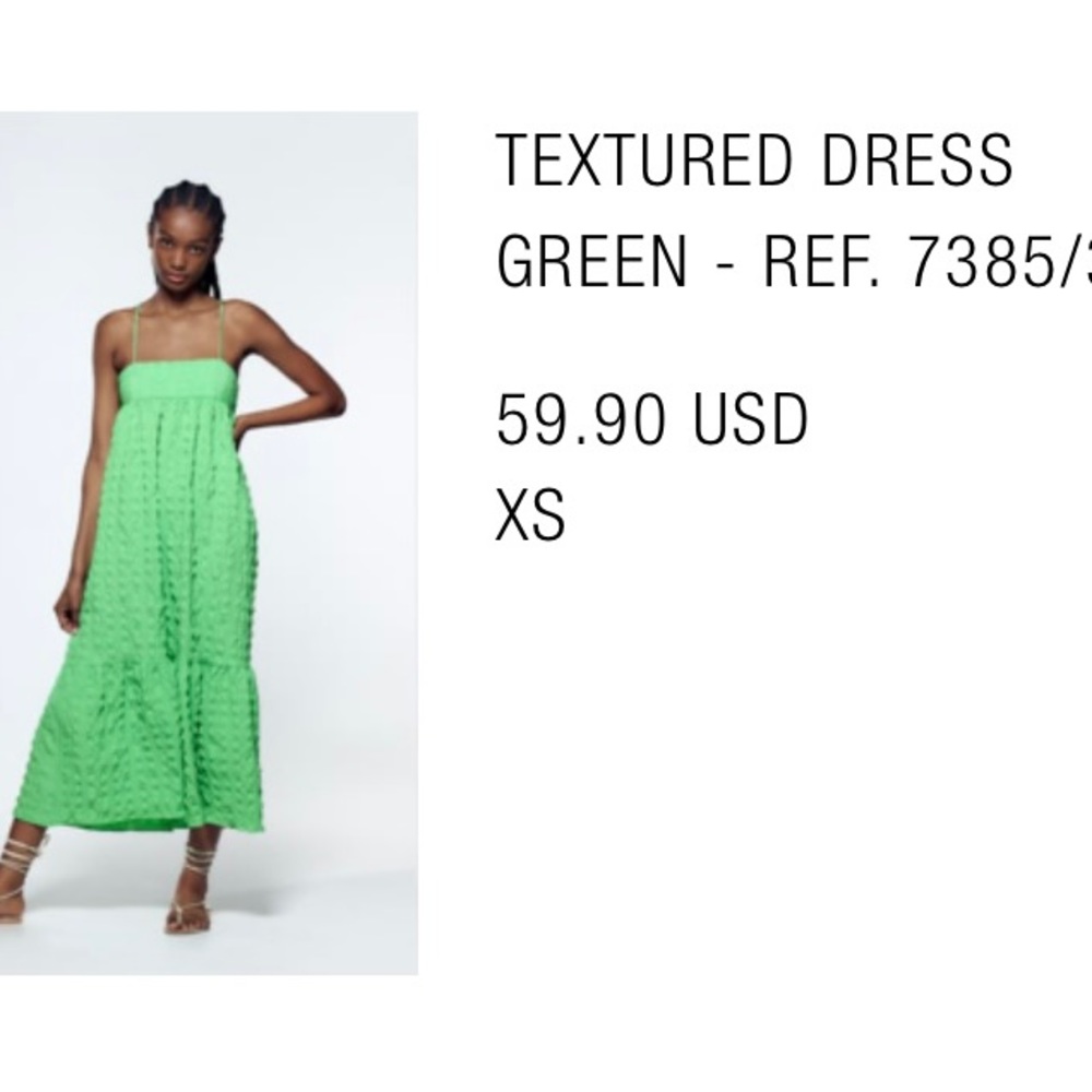 Zara Green Dress